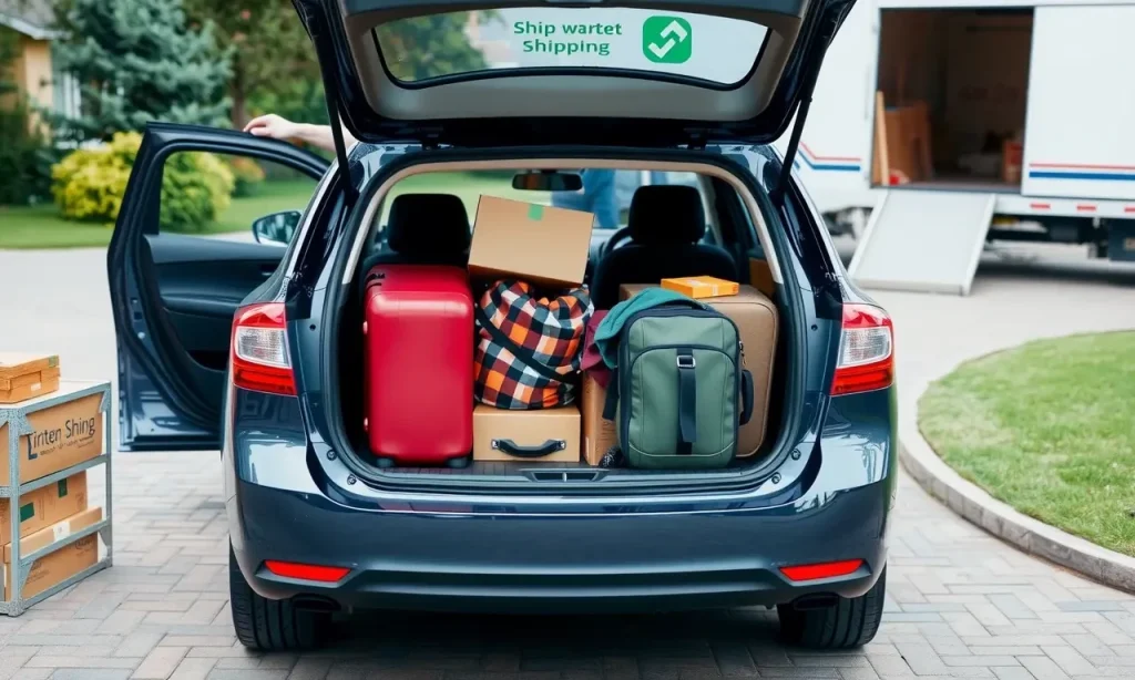 Can you put stuff in car when shipping